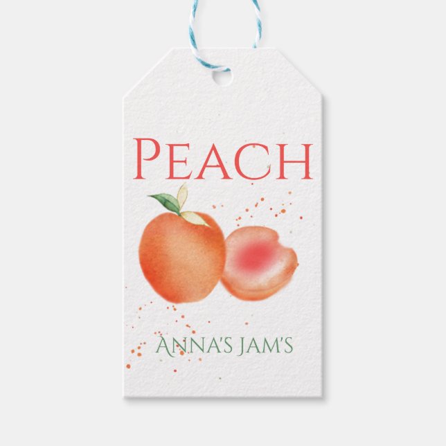 Fresh Peaches Gift Tags (Front)