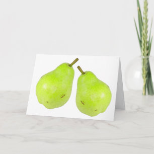 Fresh Pear Green Juicy And Sweet Card