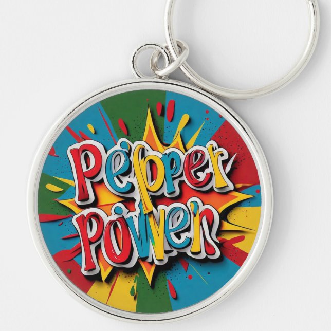 "Fresh Pepper Colours" Key Ring (Front)