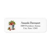 Fresh Picked Strawberries in a Bucket Address