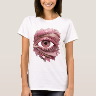 Fresh Pink ABSTRACT ART Modern Design T-Shirt