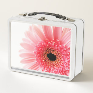 Fresh Pink Gerbera Daisy Photograph Metal Lunch Box