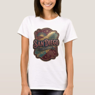 Fresh Pink SAN DIEGO Print T-Shirt