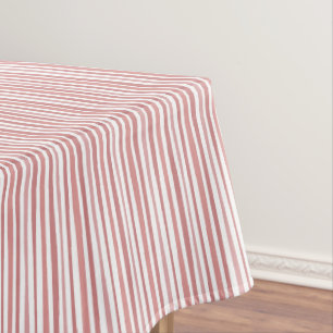 Fresh Pink Stripes pattern Tablecloth