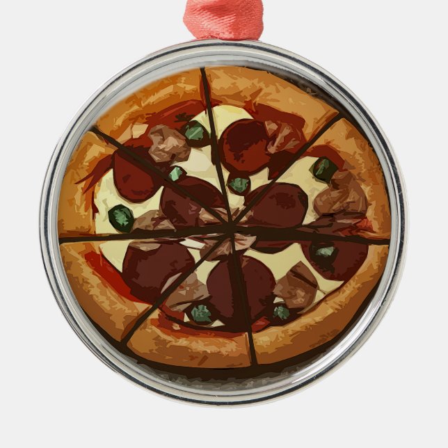 Fresh Pizza Pizzeria Ornament (Front)