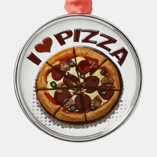 Fresh Pizza Pizzeria Ornament (Front)