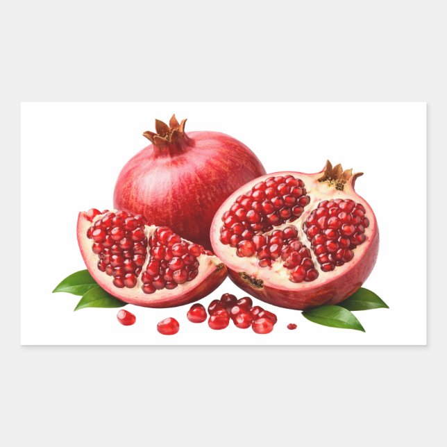 Fresh Pomegranate With Juicy Seeds Sticker (Front)