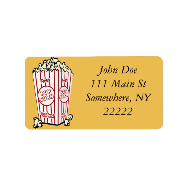 Fresh Popcorn Label (Front)