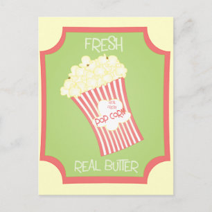 Fresh Popcorn Postcard