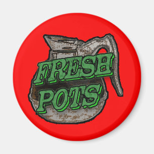 Fresh Pots Refrigerator Magnet