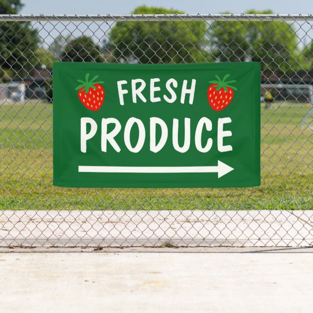 Fresh produce banner sign for homestead market (Insitu)