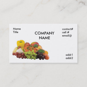 fresh produce business card