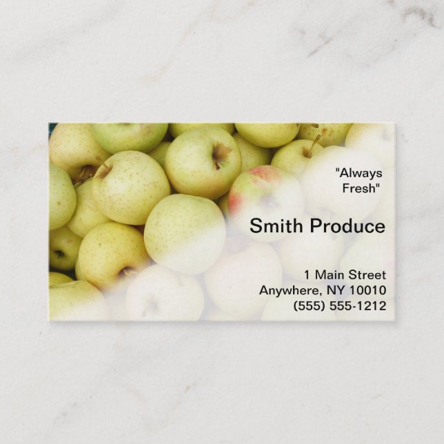 Fresh Produce Business Card (Front)
