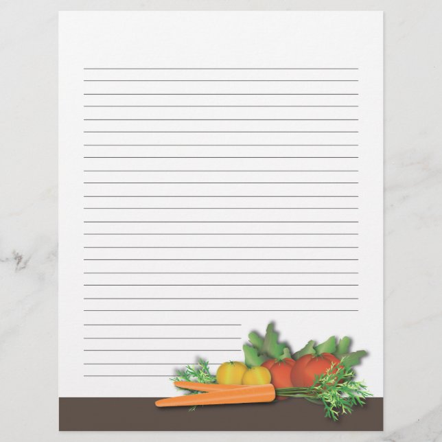 Fresh Produce Family Cookbook Recipe Pages (Front)
