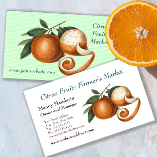 Fresh Produce Farmers Market Vintage Style Business Card