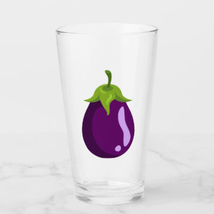Fresh Purple Eggplant Glass Cover