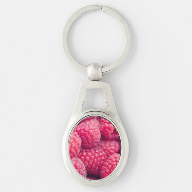 Fresh raspberries key ring (Front)