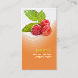 Fresh raspberry business card
