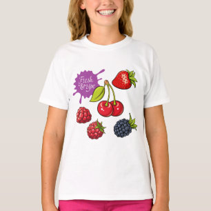 Fresh Red Berries and Cherries T-Shirt