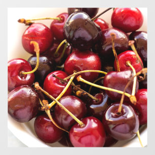 Fresh Red Cherries in a Bowl Photograph