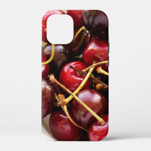 Fresh Red Cherries in a Bowl Photograph iPhone 12 Mini Case