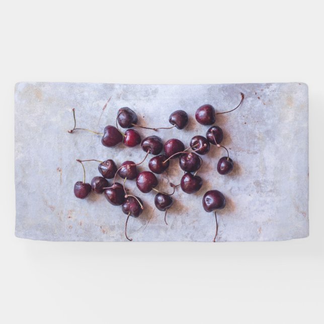 Fresh Red Cherries Photograph Banner (Horizontal)