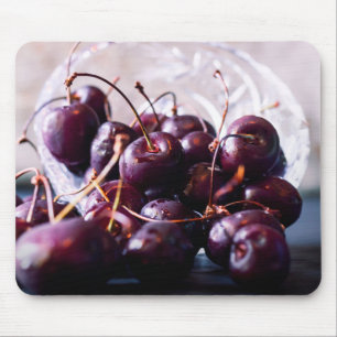Fresh Red Cherries Photograph Mouse Pad