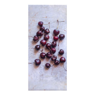Fresh Red Cherries Photograph Rack Card