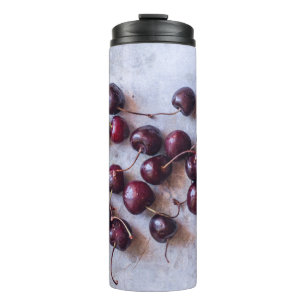 Fresh Red Cherries Photograph Thermal Tumbler