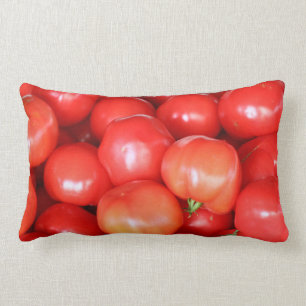 Fresh Red Juicy Tomatoes Lumbar Cushion