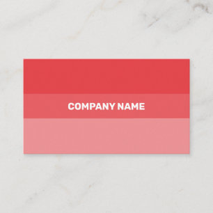 Fresh Red&Pink Contemporary Transparency Business Card