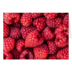 Fresh red raspberries