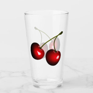 Fresh Red Sweet Cherry Glass