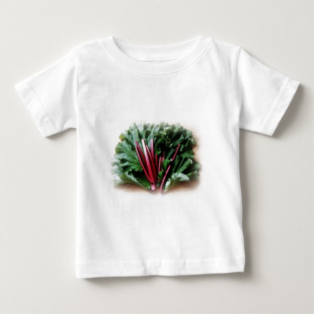 Fresh Rhubarb Stalks and Leaves Baby T-Shirt (Front)