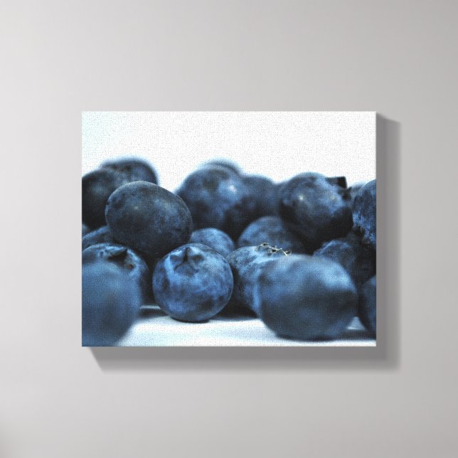 Fresh Ripe Blueberries Canvas Print (Front)
