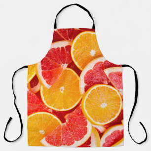 Fresh ripe orange and grapefruit backgroundbackgro apron