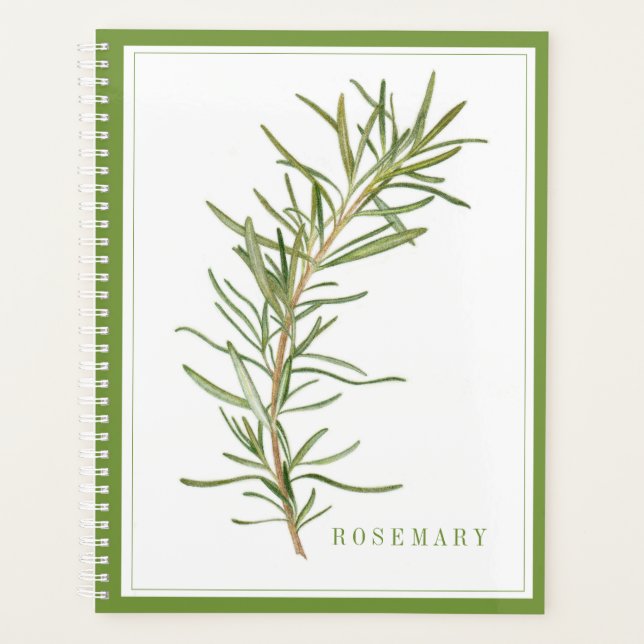 FRESH ROSEMARY 8.5x11 Planner / Green (Front)