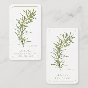 FRESH ROSEMARY Business Bookmarks - 3.5x2 Card 