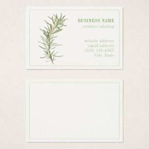FRESH ROSEMARY Euro Business Card