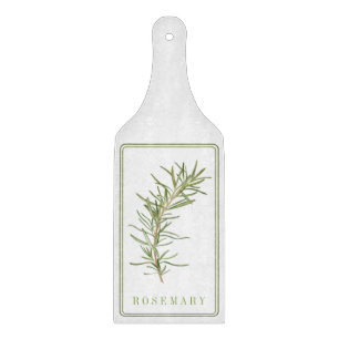 FRESH ROSEMARY Glass Cutting Board Paddle