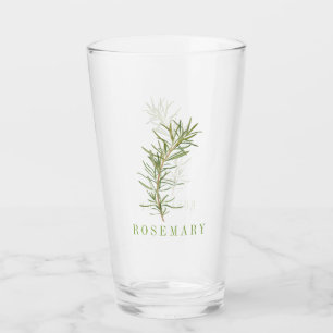 FRESH ROSEMARY Pint Drinking Glass