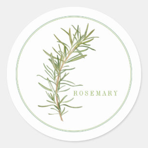 FRESH ROSEMARY Small Round Stickers