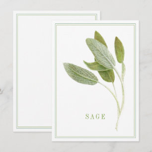 FRESH SAGE 4.5x6.25 Flat Card