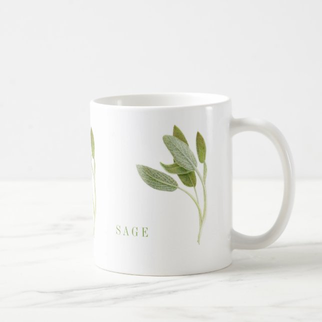 FRESH SAGE White Mug (Right)