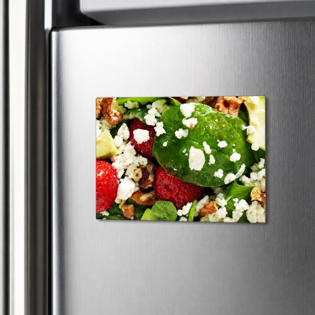 Fresh Salad With Spinach, Avacado & Strawberry Magnet (Creator Uploaded)