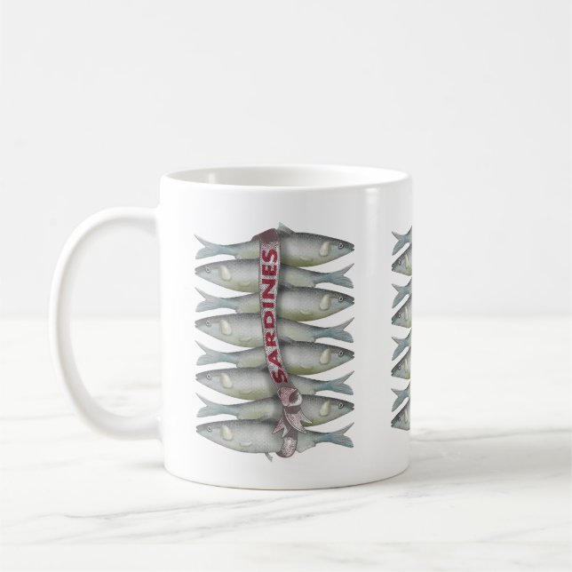 Fresh Sardines Coffee Mug (Left)
