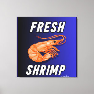 Fresh shrimp  canvas print