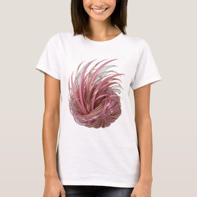 Fresh Silver ABSTRACT ART Design T-Shirt (Front)