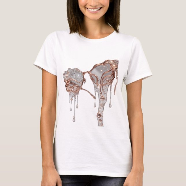 Fresh Silver ABSTRACT ART Design v2 T-Shirt (Front)