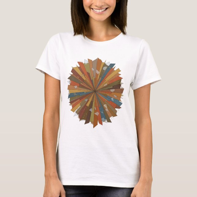 Fresh Silver ABSTRACT ART Statement Design v2 T-Shirt (Front)